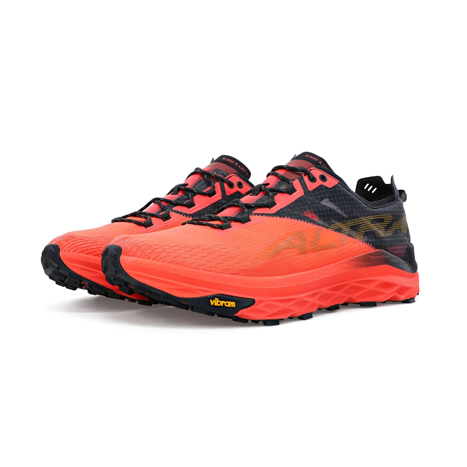 Zapatillas De Trail Running Altra Mont Blanc Hombre Coral Negras | Costa Rica-36195849